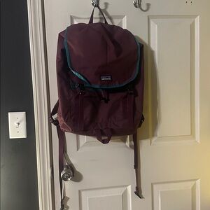 Patagonia purple Backpack with Aqua Accents